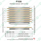 NEWFREN CLUTCH DISCS PLATES FULL KIT F1535AC