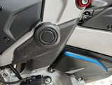 Frame caps below carbon for Ducati Multistrada V4