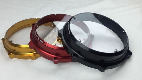 DUCATI BILLET ANODIZED ANODISED DRY CLUTCH OPEN COVER RED BLACK GOLD BLUE SILVER TITANIUM  