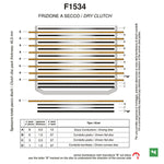NEWFREN CLUTCH DISCS PLATES FULL KIT F1534AC